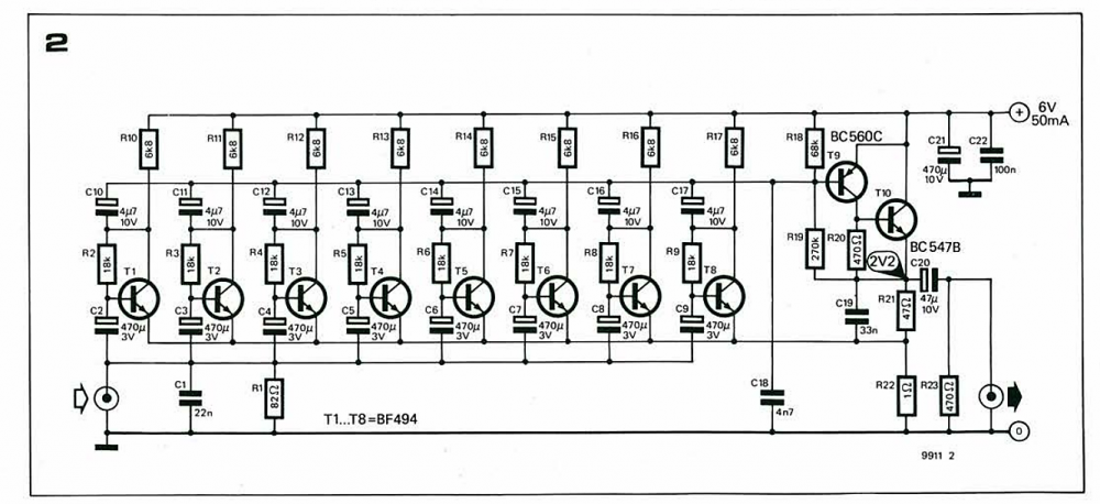 Quad 22 preamp схема